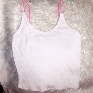 EMMA & SAM HOT PINK STRAP TOP